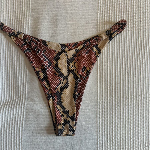 Decoro bikini bottom in brown and black