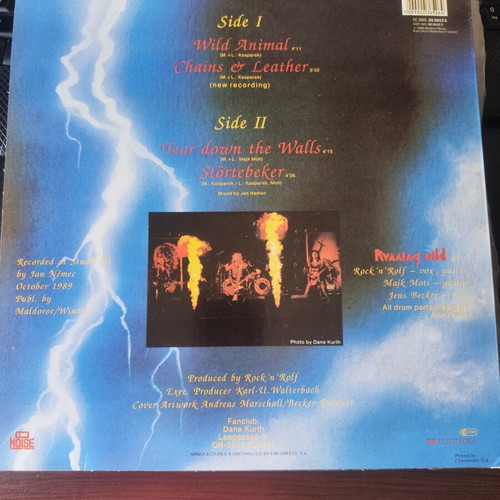 Running Wild Wild Animal 12" First Press 1989 like new, metal