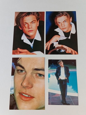 Leonardo Di Caprio cards set of 4, new