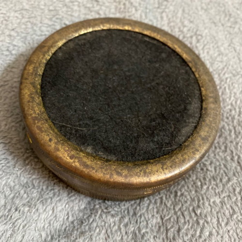 Bronze stamp inkpot used - ELTA