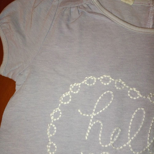 H&M Hello May children's T-shirt used, size 98/104, butterfly design