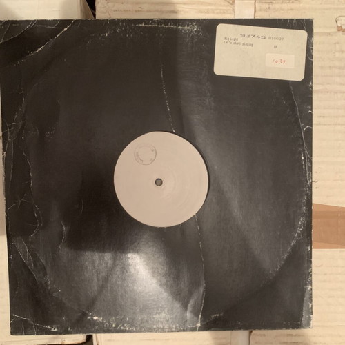 Rip Light Let's Start Playing 12" white label test pressing vinyl