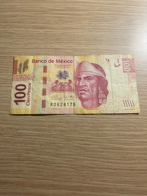 Rare authentic Mexican 100 Pesos banknote new