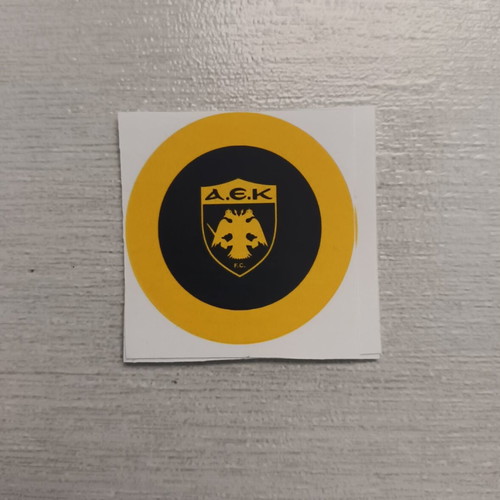 AEK stickers new, pack of 15, 5 cm diameter