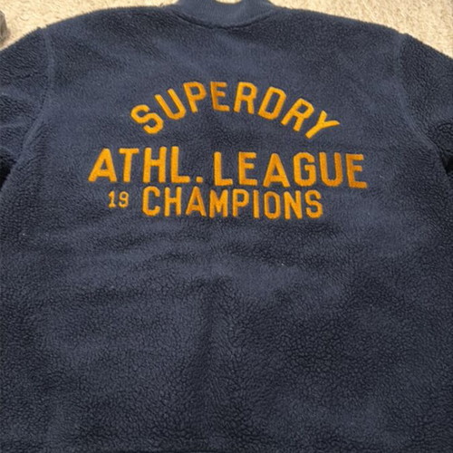 Super Dry jacket like new, size M-L, blue and gold