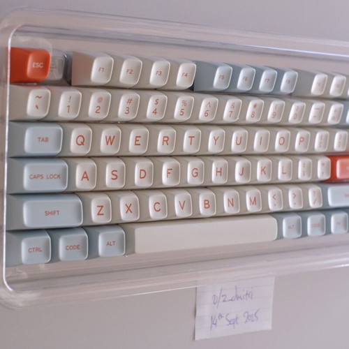 MelGeek MG Salmon Kit ABS doubleshot keycap set new