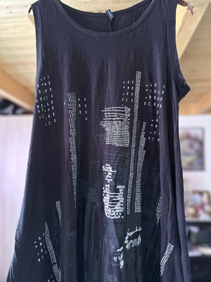 Naf Naf blouse dress like new, black, size L