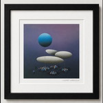 Kurt Larisch signed surrealist print