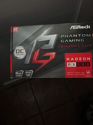 ASRock Phantom Gaming Radeon RX 580 8GB GDDR5 OC graphics card