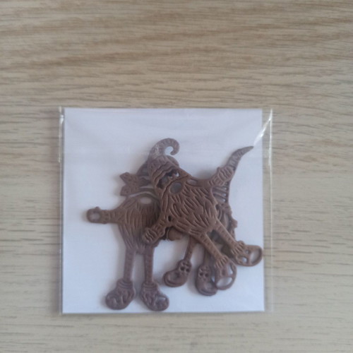 Gnomes brown foam design new, set of 3 pieces