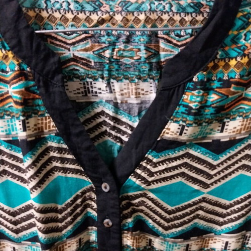 Dress like new with African patterns, size S