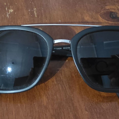 Chopard SCHA04 sunglasses used, black luxury eyewear