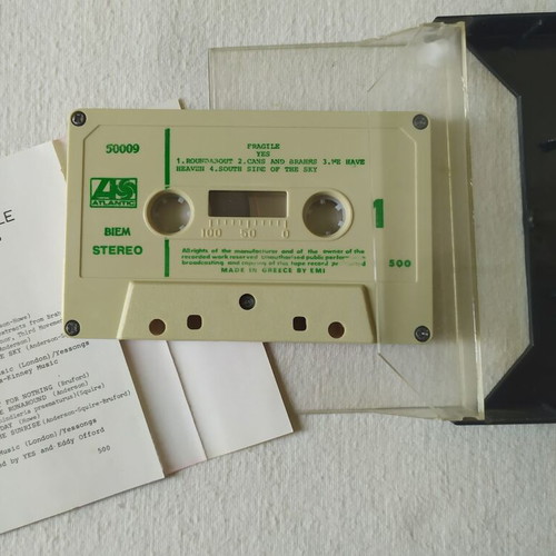 Yes Fragile cassette used, 70s UK prog rock