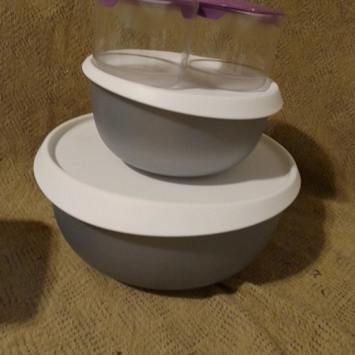 Tupperware καινούργιο πακέτο 9 τεμαχίων με σχέδιο κοραλία και παιδικά μπουκαλάκια