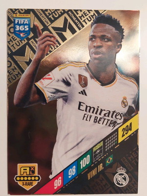 Карта momentum Vinicius Jr. FIFA 365 2024 Adrenalyn xl нова