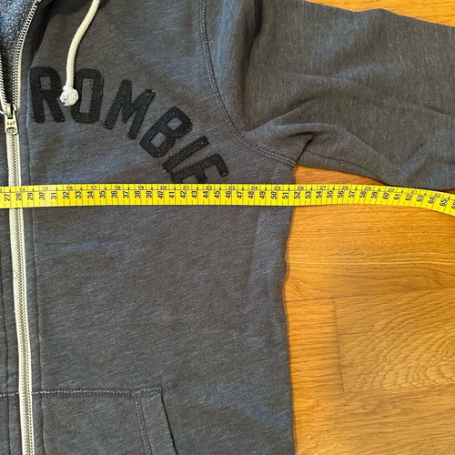 Abercrombie & Fitch zip hoodie grey size S like new