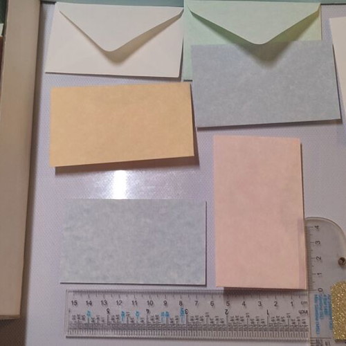Mini billetakia new set of 5 with parchment envelopes