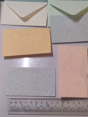 Mini billetakia new set of 5 with parchment envelopes