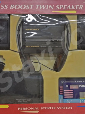 Memorex PS-605 Bass Boost Twin Speaker Kit καινούργιο