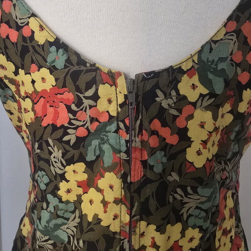 Floral dress vintage 1990s medium size, used
