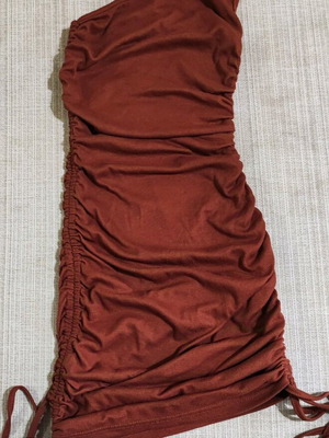 Brown Shein dress like new one shoulder with adjustable length