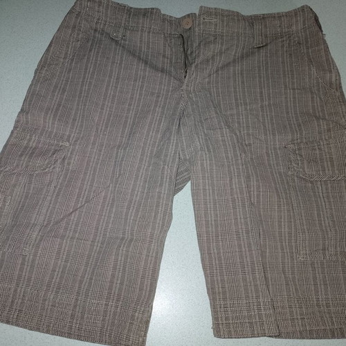 Striped bermuda 100% wool new, size 44, Greek tailoring