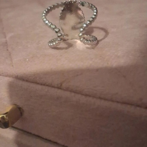 Steel ring with stone new
