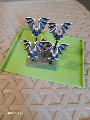 Warhammer Bat Swarm plastic figures used, set of 5 bats