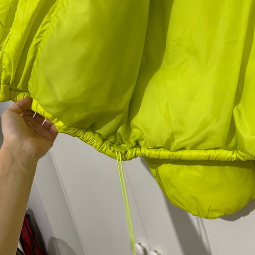 JJXX puffer jacket lime, new, mid-length to cropped