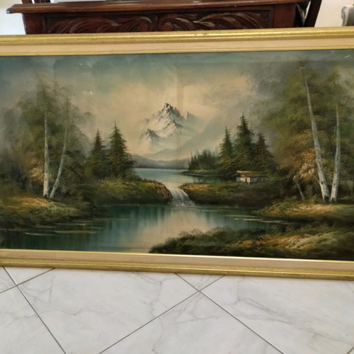 Painting like new, large with dimensions 1.31x0.72