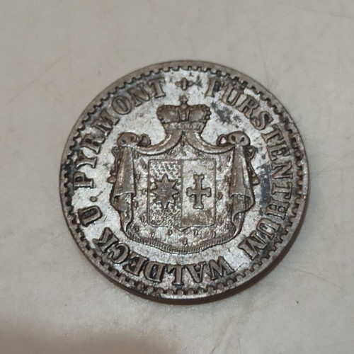 1 Groschen 1867 silver coin Waldeck Pyrmont