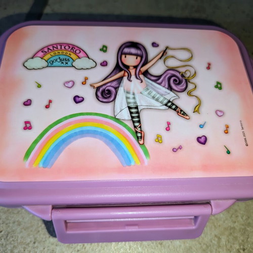Children's double-use food container, stainless steel interior