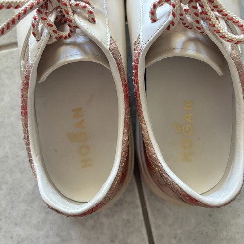 Hogan women's sneakers size 40, white and pink