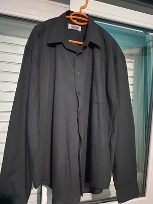 Tempika 2XL black dress shirt like new