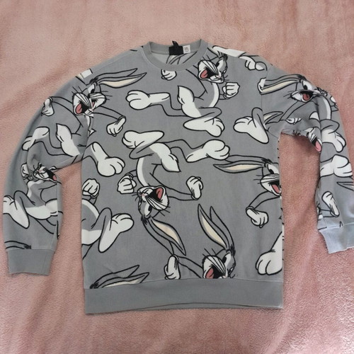 H&M Looney Tunes sweatshirt Small gray like new