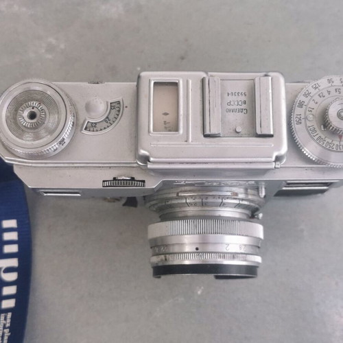Kiev 4 camera with Jupiter-8 50mm f2 lens used