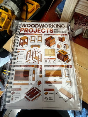 Βιβλίο Woodworking Projects for Beginners καινούργιο, ξυλουργικά projects βήμα-βήμα