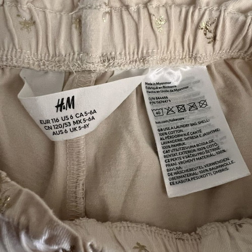 H&M girls' t-shirt and shorts set, age 6