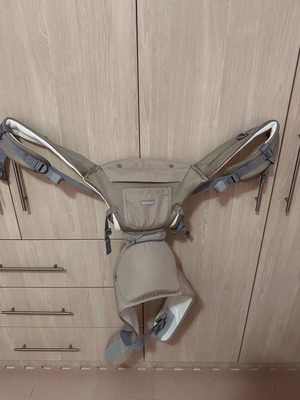 Kikka boo Baby Carrier like new, beige, up to 15 kg with breathable cover