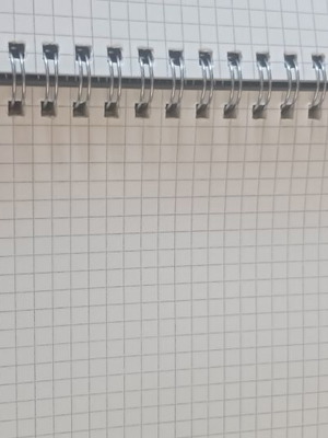 Notebook with small squares A5, 160 pages