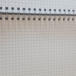Notebook with small squares A5, 160 pages