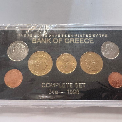 Set of Greek coins 1998 in case like new
