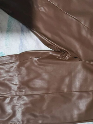 Sinsay leather pants brown like new, size XS
