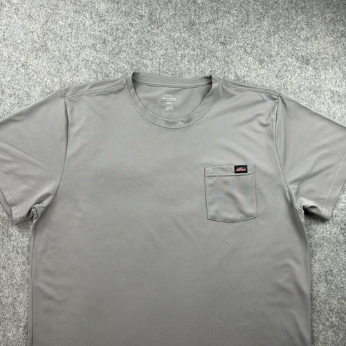 Dickies men's short sleeve T-shirt 2XL gray polyester pocket