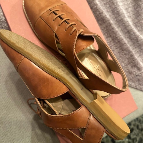 Chaniotakis shoes brown new, size 36