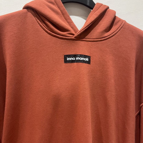 Inna Manoli Hoodie Dress like new, size S, brick red