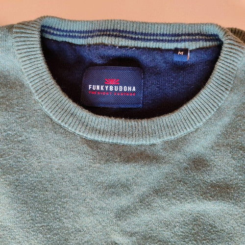 Funky Buddha cotton shirt medium like new, sage green