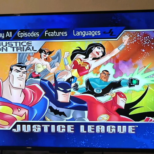 Justice League Justice on Trial DVD used with subtitles