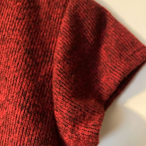 Warm red dress size S like new