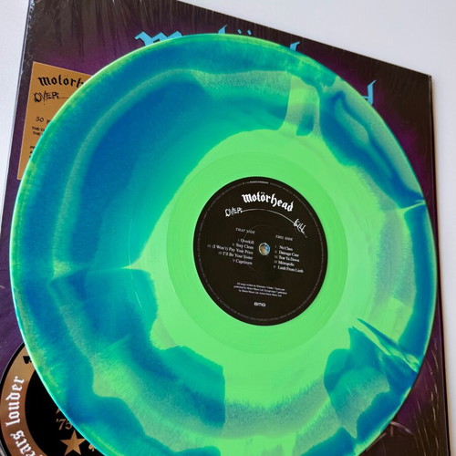 Motorhead Overkill LP limited edition colored vinyl with poster mint